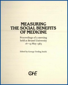 Measuring Social Benes of Meds 1983