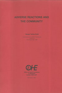 Adverse Reactions and the Community