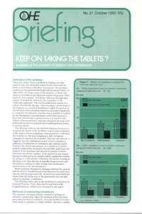 Keep on Taking the Tablets? A Review of the Problem of Patient Non-Compliance