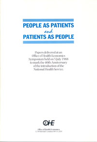 People as Patients and Patients as People