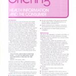 207 - 1995 health information and the consumer