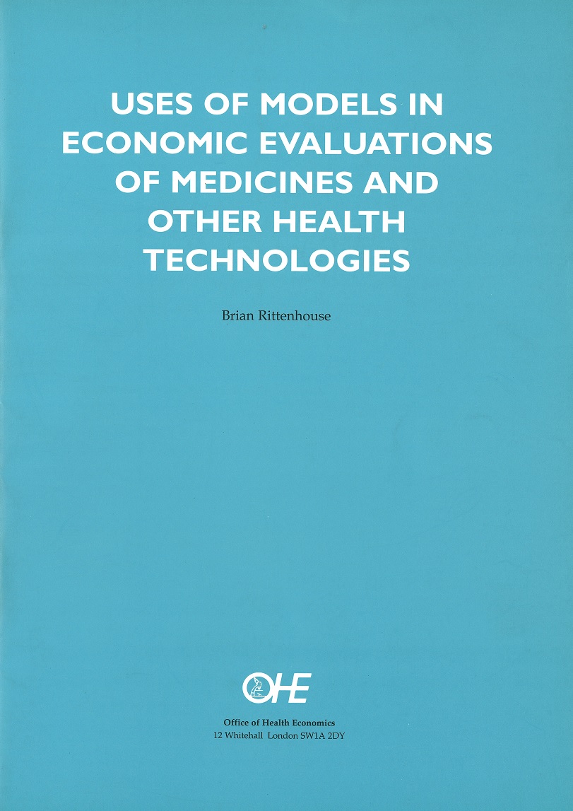 Uses of Models in Economic Evaluations of Medicines and Other Health Technologies