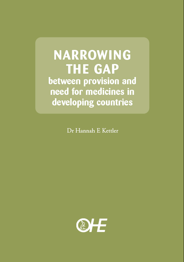 Narrowing the Gap between provision and need for medicines in developing countries