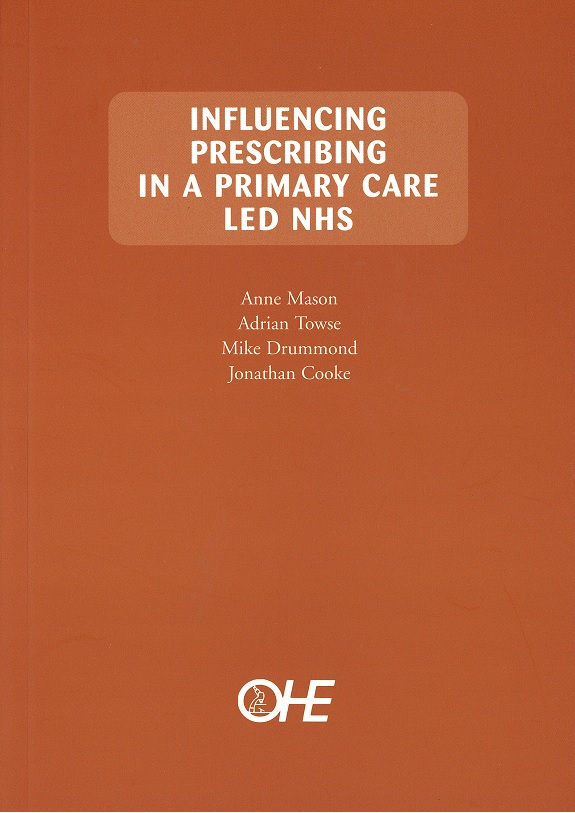 Influencing Prescribing in a Primary Care Led NHS