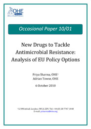 New Drugs to Tackle Antimicrobial Resistance: EU Policy Options