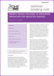 Priority Review Vouchers to Encourage Innovation for Neglected Diseases