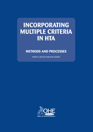 Incorporating Multiple Criteria in HTA: Methods and Processes