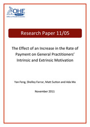 The Effect of an Increase in the Rate of Payment on General Practitioner’s Intrinsic and Extrinsic Motivation