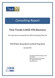 Time Trends in NICE HTA Decisions