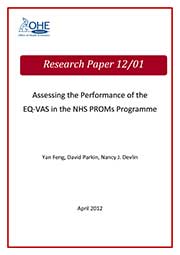 Assessing the Performance of the EQ-VAS in the NHS PROMs Programme