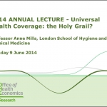 Anne Mills Annual Lecture 2014