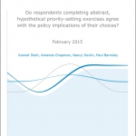408 - Respondent hypothetical priority-setting exercises and policy implications