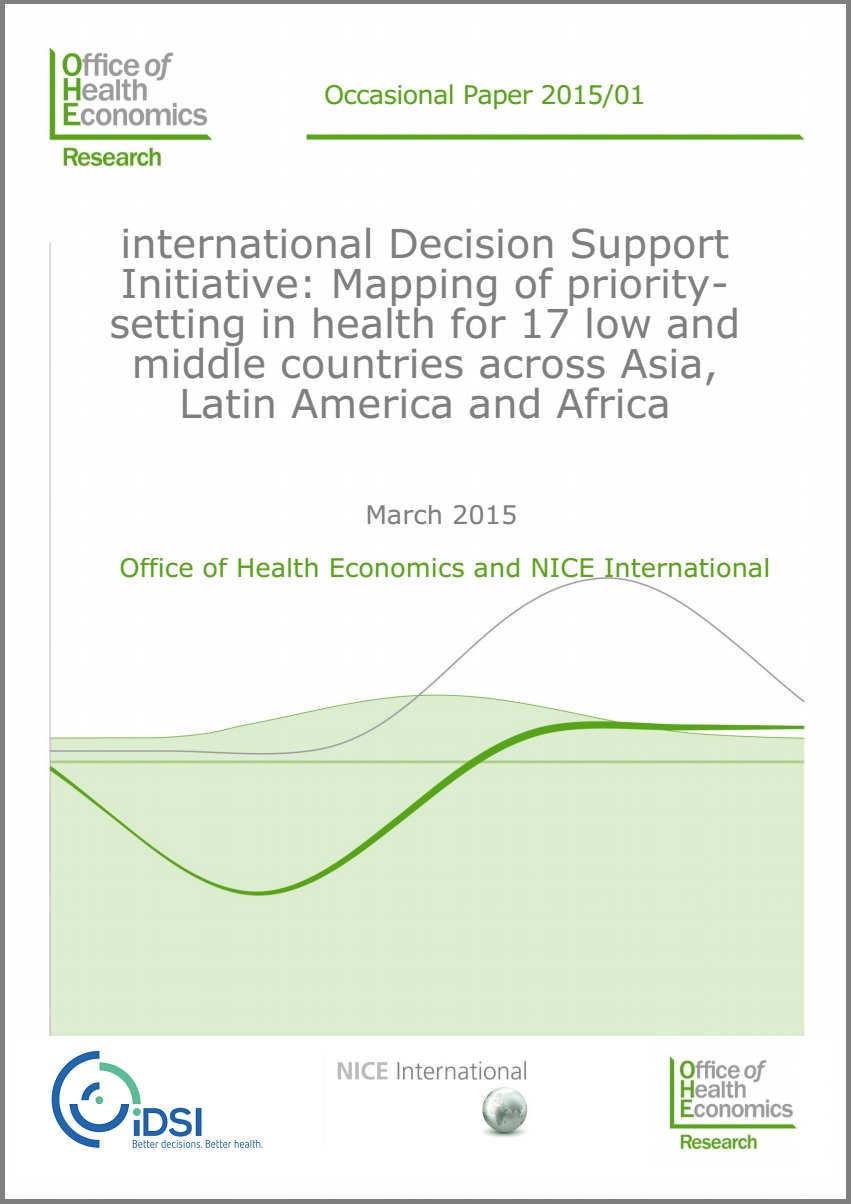 International Decision Support Initiative (iDSI): Mapping of priority-setting in health in 17 low and middle countries across Asia, Latin America, and Africa