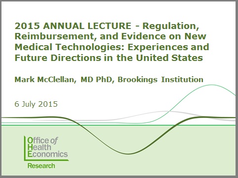 2015 ANNUAL LECTURE - Regulation Reimbursement