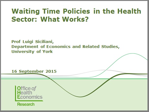 Waiting Time Policies in the Health Sector 2
