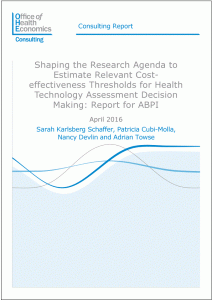 Shaping the Research Agenda to Estimate Cost-effectiveness Thresholds for Decision Making