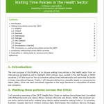 Waiting Time Policies in the Health Sector