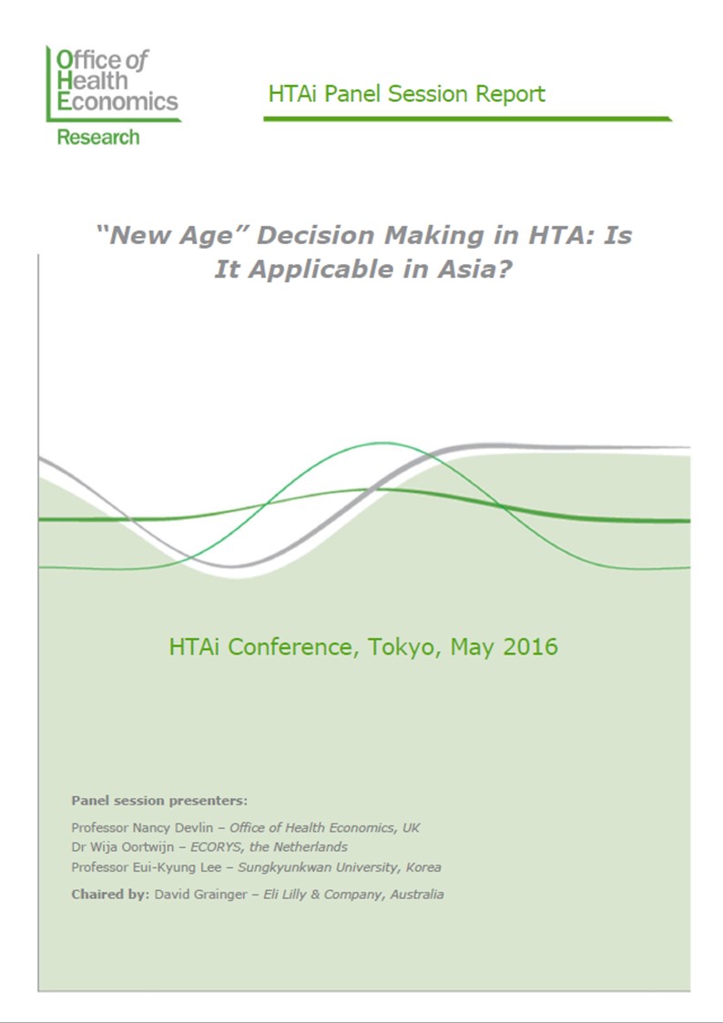 “New Age” Decision Making in HTA: Is It Applicable in Asia?