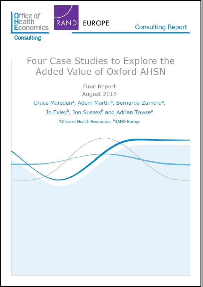 Four Case Studies to Explore the Added Value of Oxford AHSN