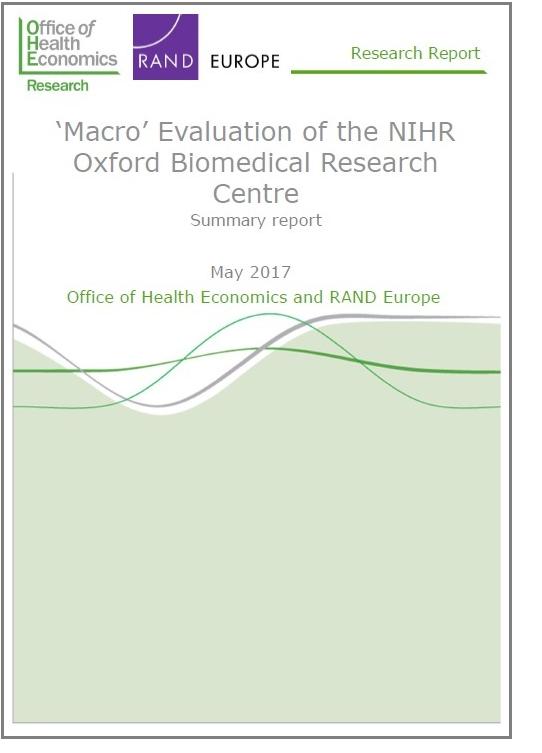 ‘Macro’ Evaluation of the NIHR Oxford Biomedical Research Centre