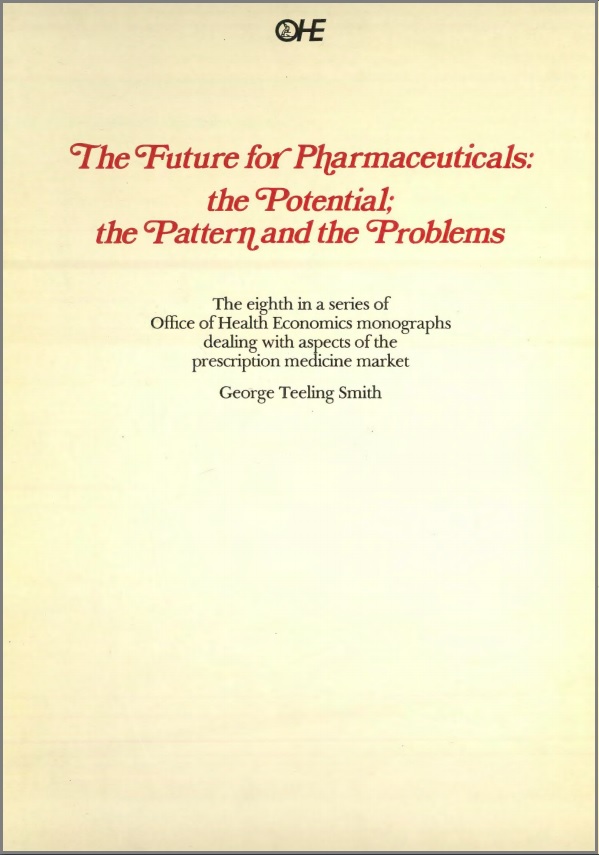 Future for Pharmaceuticals: the Potential; the Pattern and the Problems
