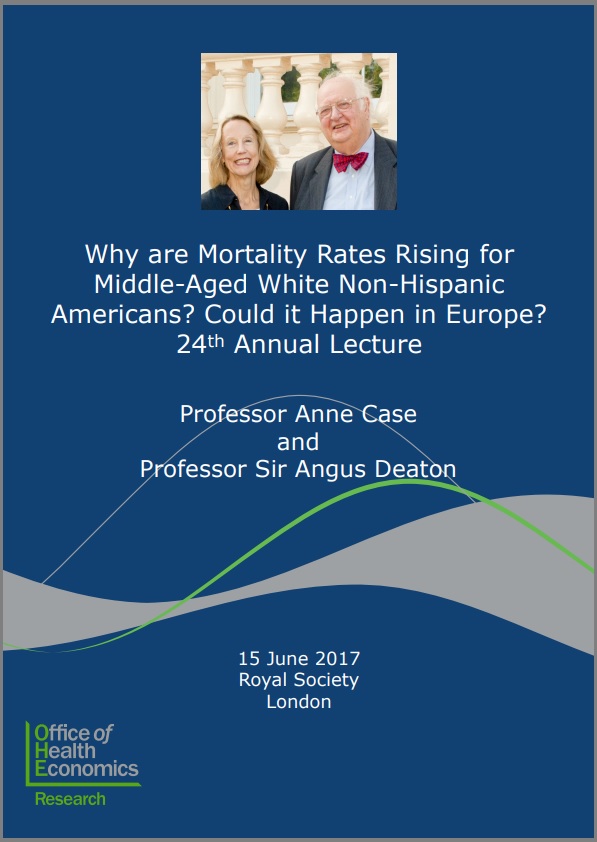 Why are Mortality Rates Rising for Middle-Aged White Non-Hispanic Americans? Could it Happen in Europe?