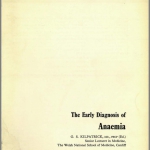 Early diagnosis of anemia cover page