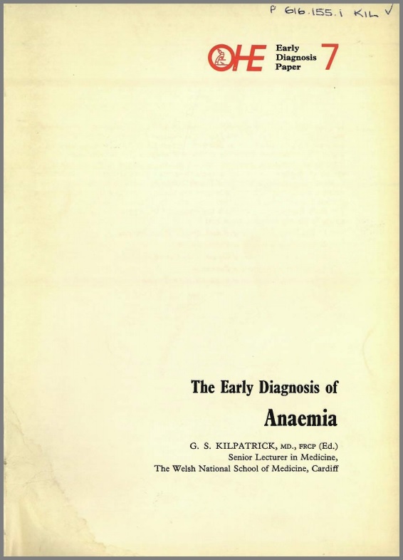 Early Diagnosis of Anaemia