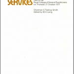 Evaluation in the health services cover page