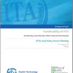 Tranferrability of HTA cover page