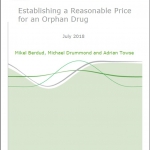 Establishing a reasonable price for an orphan drug cover page