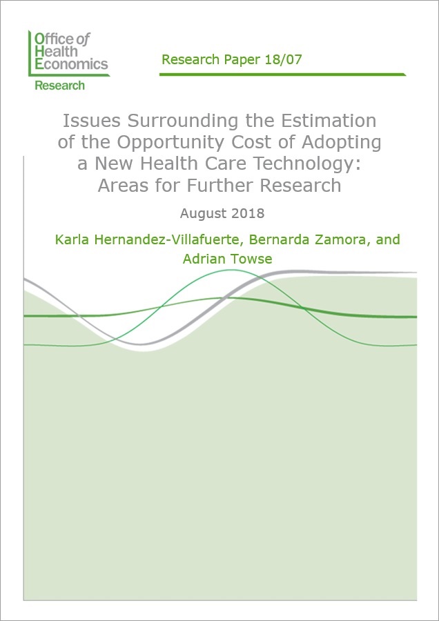 Issues Surrounding the Estimation of the Opportunity Cost of Adopting a New Health Care Technology: Areas for Further Research