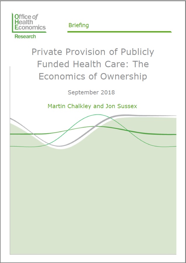 Private Provision of Publicly Funded Health Care: The Economics of Ownership