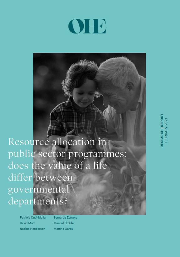 Resource Allocation in Public Sector Programmes: Does the Value of a Life Differ Between Governmental Departments?