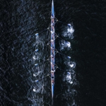 Men rowing on a river